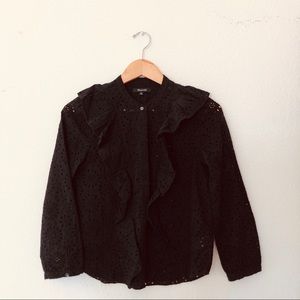 Madewell eyelet blouse shirt